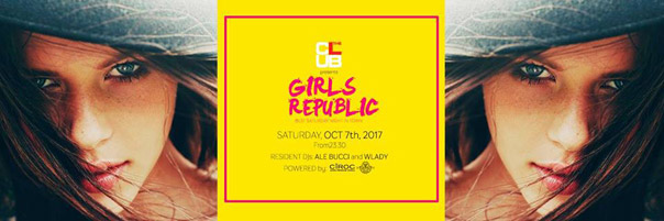 Sabato 07/10 "Girls Republic" a The Club Milano