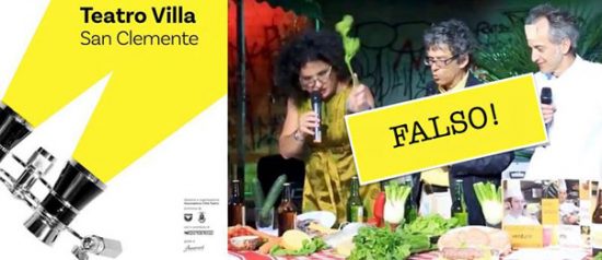 Falso L’avanguardia eno-gastronomica italiana al Teatro Giustiniano Villa di San Clemente