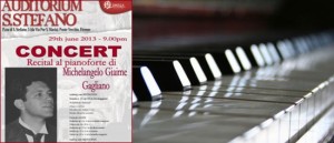 Recital al Pianoforte di Michelangelo Giaime Gagliano a Firenze