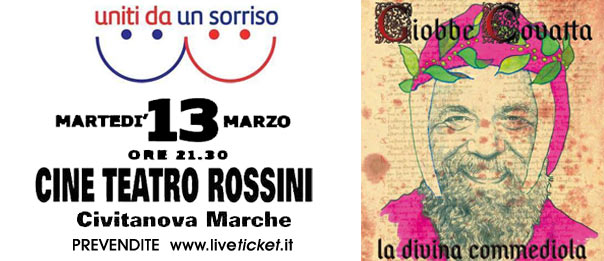 Giobbe Covatta "La Divina Commediola" al Teatro Rossini di Civitanova Marche