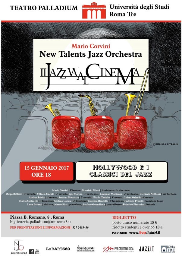 Hollywood e i classici del Jazz al Teatro Palladium a Roma