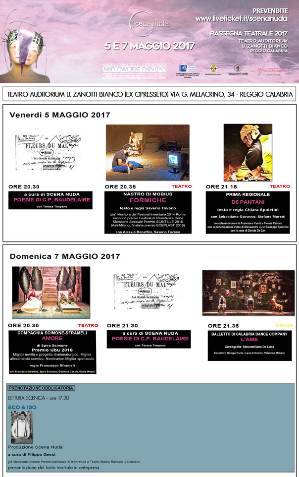 Scena Nuda "Rassegna Teatrale YARD 2017" a Reggio Calabria