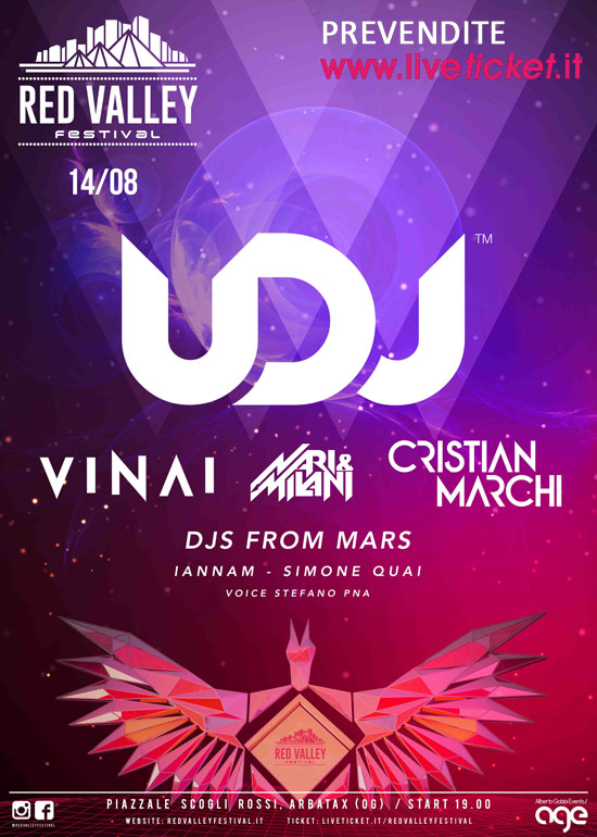 United DJS for Children al Red Valley Festival 2016 a Tortolì