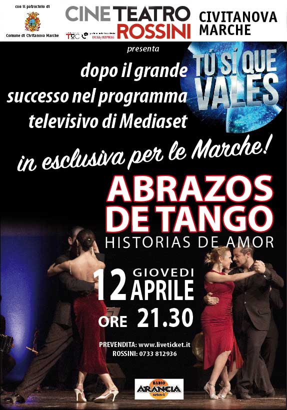 Abrazos de tango al Teatro Rossini di Civitanova Marche