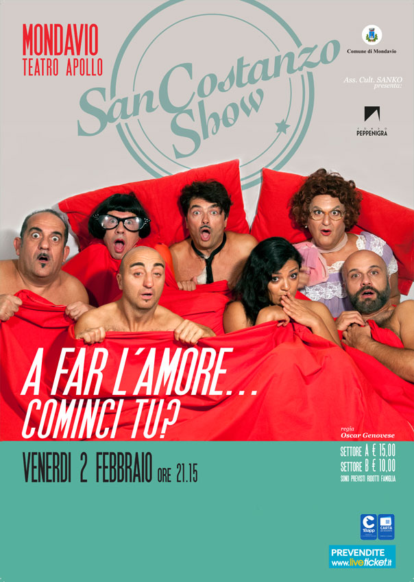 San Costanzo Show "A far l'amore...cominci tu?" al Teatro Apollo di Mondavio