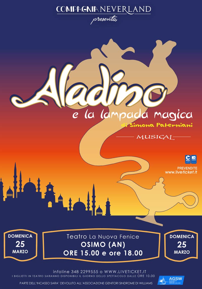 Aladino e la lampada magica al Teatro La Nuova Fenice di Osimo