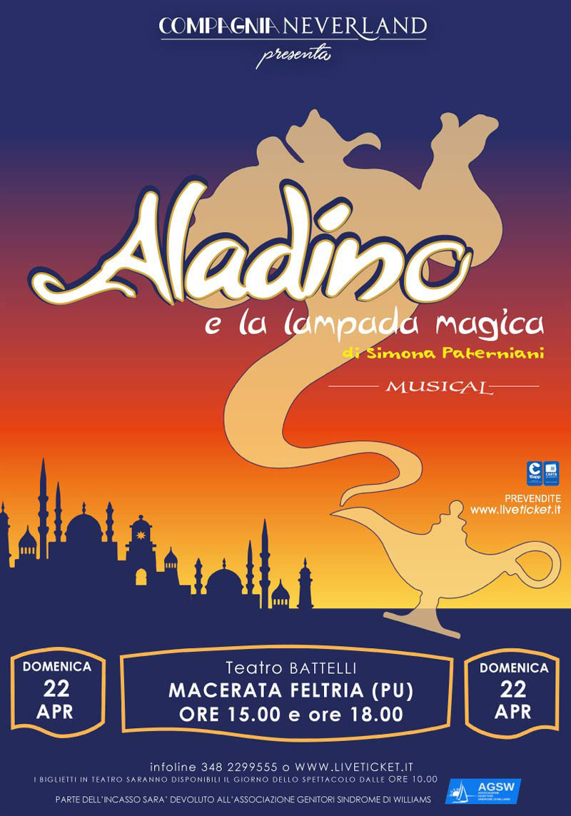 Aladino e la lampada magica al Teatro Battelli di Macerata Feltria