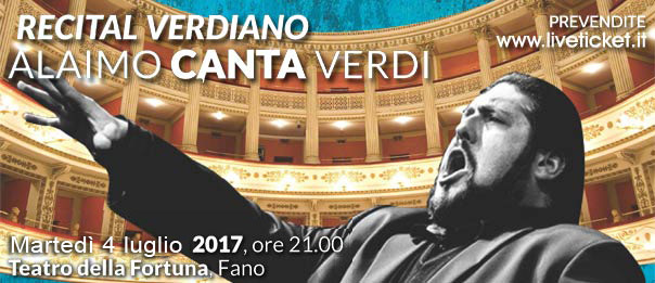 Recital Verdiano "Alaimo canta Verdi" al Teatro Della Fortuna a Fano
