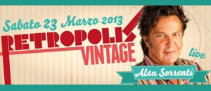 Retropolis Vintage Alan Sorrenti al Velvet di Rimini