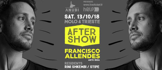 Helpiscoming AfterShow - Francisco Allendes al Molo 4 a Trieste
