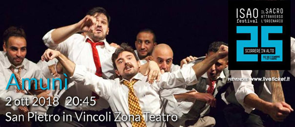 Isao Festival “Amunì" al Teatro in San Pietro in Vincoli a Torino