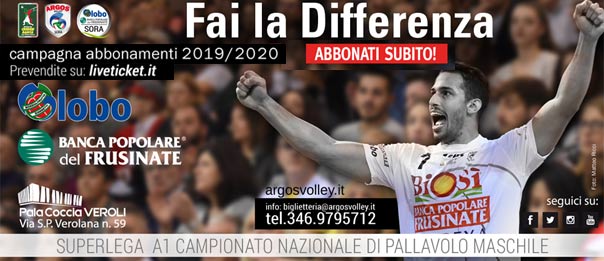Argos Volley Sora Stagione 2019/2020