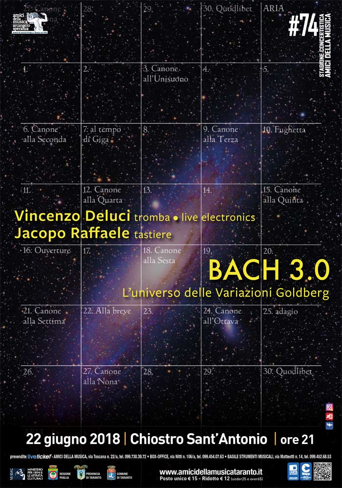 Bach 3.0 al Chiostro di Sant'Antonio a Taranto