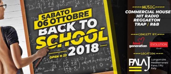 Back to school 2018 al Pala J a Fano