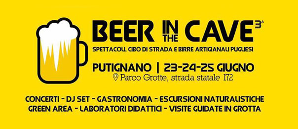 Beer in the Cave 3° edizione al Parco Grotte a Putignano