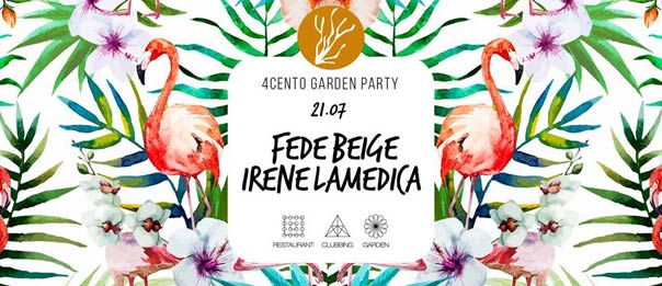 Garden party - Fede Beige e Irene Lamedica al Ristorante 4cento di Milano