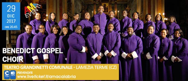 Benedict Gospel Choir al Teatro Grandinetti di Lamezia Terme