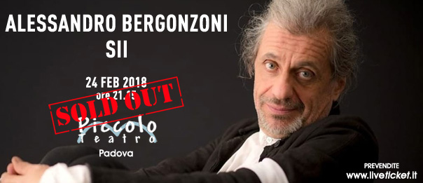 Anteprima – Alessandro Bergonzoni “SII” al Piccolo Teatro di Padova