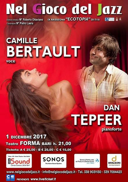 Camille Bertault duo al Teatro Forma di Bari