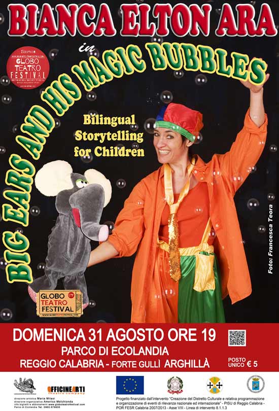 "Big Ears & his magic bubbles" al Globo Teatro Festival a Reggio Calabria