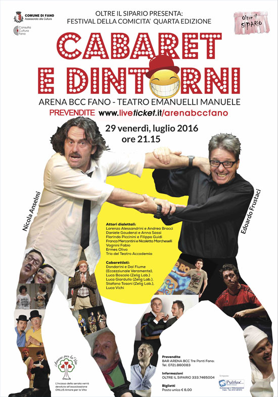 Festival della Comicità 4a edizione "Cabaret e Dintorni" all'Arena BCC a Fano 