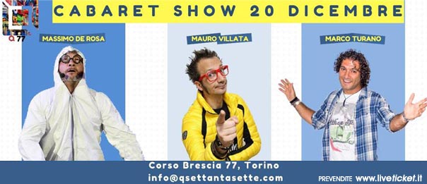 Cabaret show! al Q77 di Torino