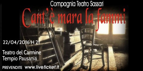 "Cant'è mara la fammi" Teatro del Carmine di Tempio Pausania