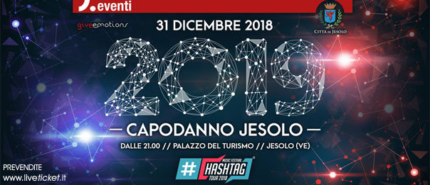 Hashtag Capodanno Jesolo al Palazzo del Turismo a Jesolo