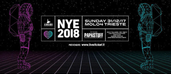 Capodanno 2018 Papastuff al Molo 4 a Trieste