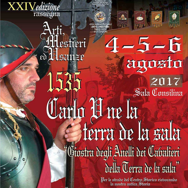 1535 Carlo V ne la Terra de la Sala a Sala Consilina