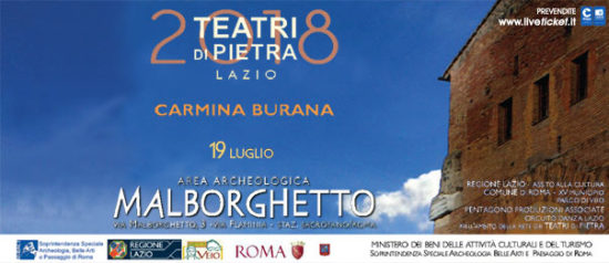 Carmina Burana all'Area Archeologica Malborghetto a Roma