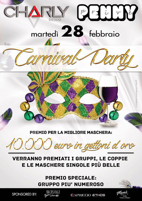 Carnival Party al Charly Disco Club di Gubbio