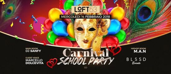 Carnival school party al Loft 53 di Luino