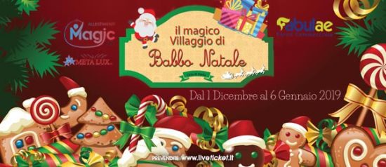 Il villaggio di Babbo Natale al Parco Commerciale Fabulae ad Orta di Atella