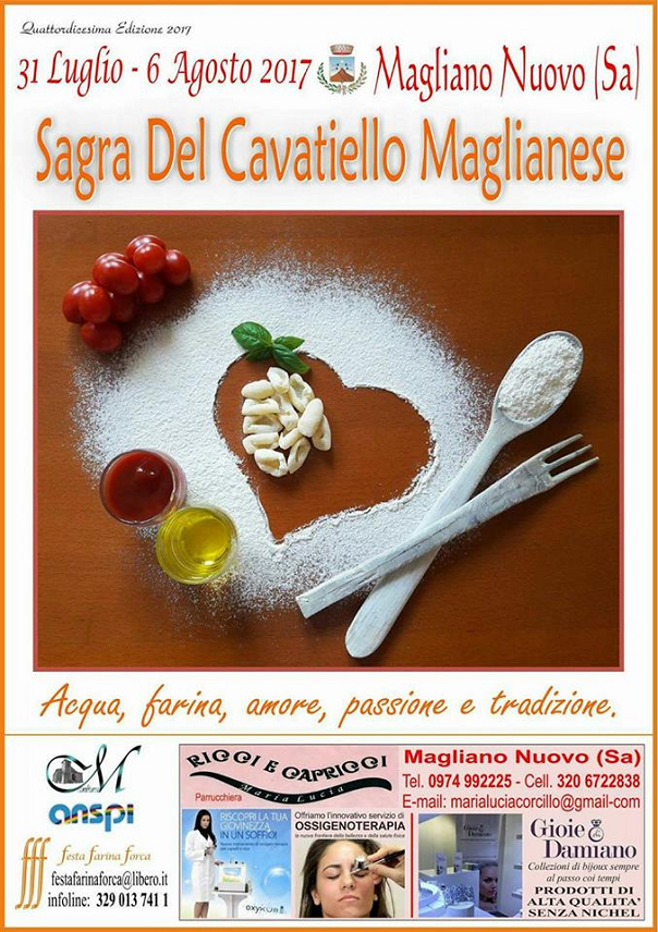 Festa Farina Forca Sagra del Cavatiello Maglianese a Magliano Nuovo
