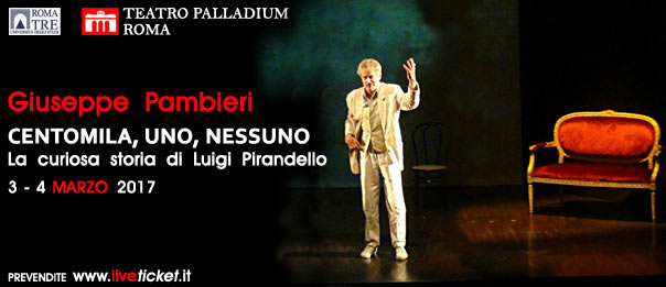 Giuseppe Pambieri “Centomila, uno, nessuno” al Teatro Palladium a Roma