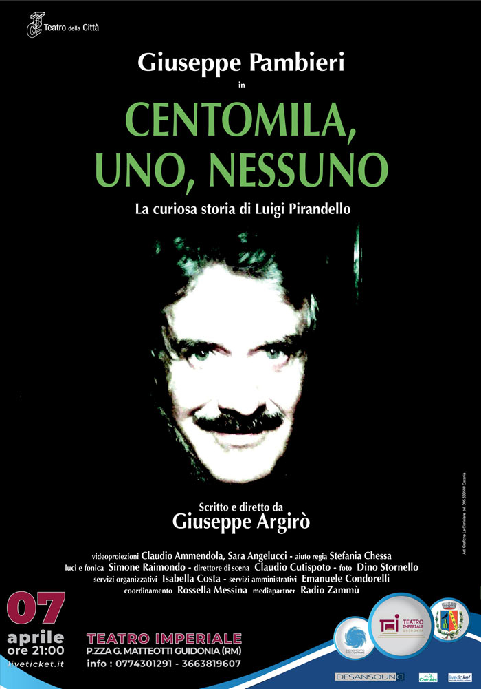 Giuseppe Pambieri "Centomila uno nessuno" al Teatro Imperiale di Guidonia