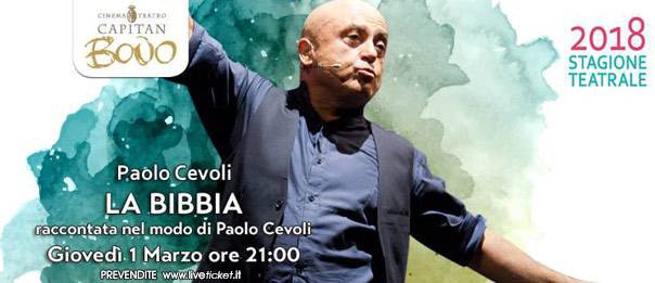 Paolo Cevoli – "La Bibbia" al Teatro Capitan Bovo di Isola della Scala
