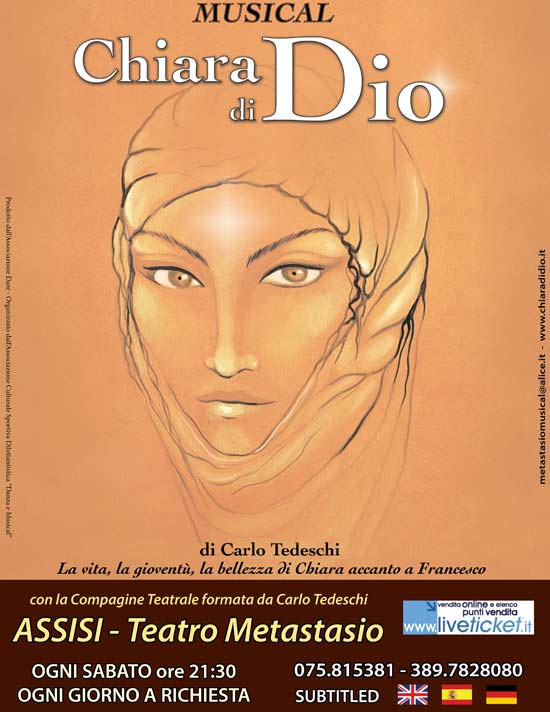 "Chiara di Dio"  il Musical al Teatro Metastasio di Assisi