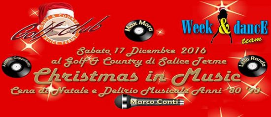 Christmas In Music 2016 al Golf Club di Salice Terme