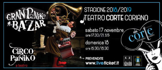 Circo Paniko "Gran Paniko al Bazar" al Teatro CorTe di Coriano