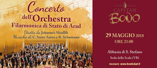 Concerto dell'Orchestra Filarmonica di Stato di Arad all'Abbazia di S. Stefano a Isola della Scala