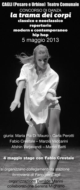 Concorso di danza “La trama dei corpi” al Teatro Comunale di Cagli