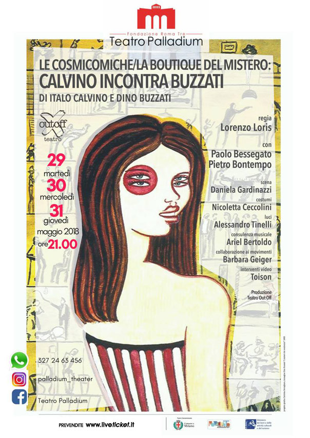 Le Cosmocomiche/La boutique del mistero: Calvino incontra Buzzati al Teatro Palladium a Roma