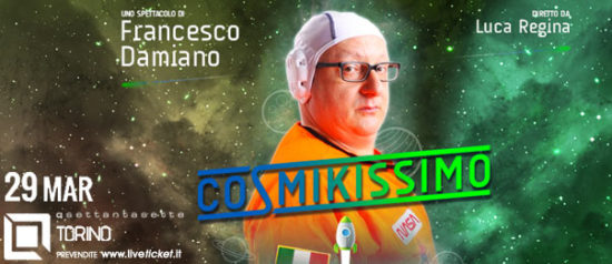 Francesco Damiano "Cosmikissimo" al Q77 di Torino
