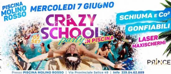 Crazy school party alla Piscina Molino Rosso a Imola