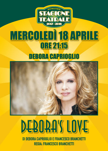 Debora Caprioglio “Debora’s love” al Teatro Don Bosco di Varazze