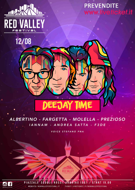 Deejay Time Reunion al Red Valley Festival 2016 a Tortolì