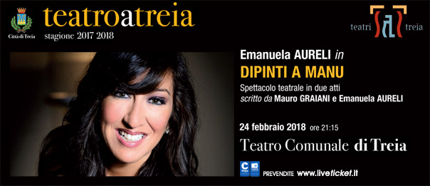 Emanuela Aureli "Dipinti a Manu" al Teatro Comunale di Treia