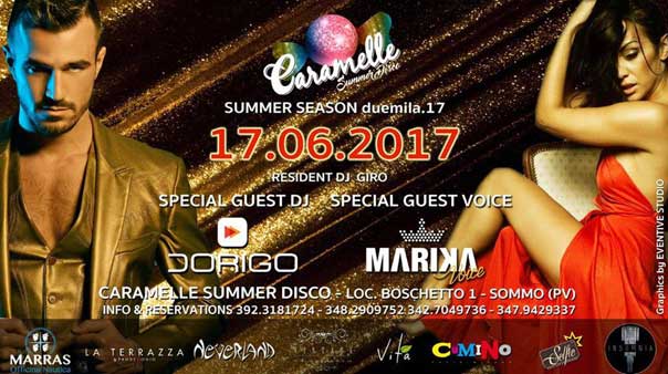 Special guest Luca Dorigo & Marika Voice al Caramelle Summer Disco di Boschetto - Sommo